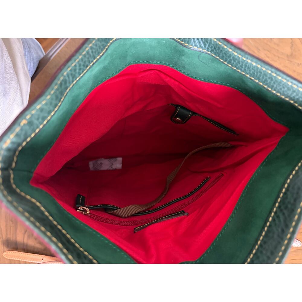 Dooney & Bourke Florentine Medium Toggle Crossbody Bag Ivy Green Leather Purse - Picture 11 of 16